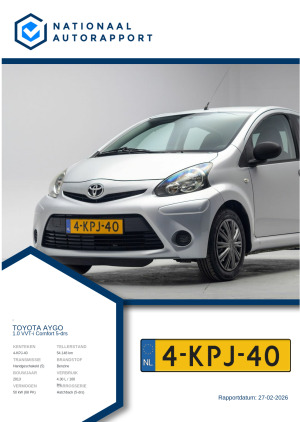 Afbeelding van het Nationaal Autorapport