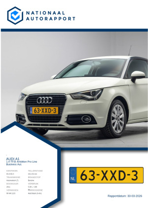 Afbeelding van het Nationaal Autorapport