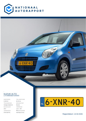 Afbeelding van het Nationaal Autorapport