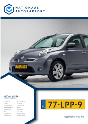 Afbeelding van het Nationaal Autorapport