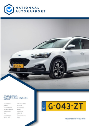 Afbeelding van het Nationaal Autorapport