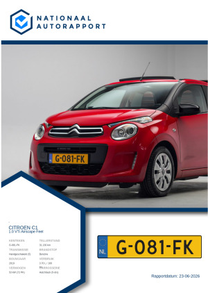 Afbeelding van het Nationaal Autorapport