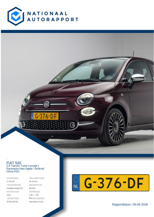 Afbeelding van het Nationaal Autorapport