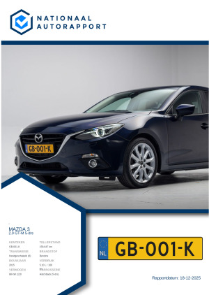 Afbeelding van het Nationaal Autorapport