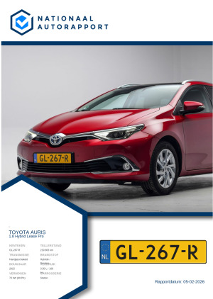 Afbeelding van het Nationaal Autorapport