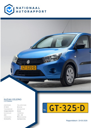 Afbeelding van het Nationaal Autorapport