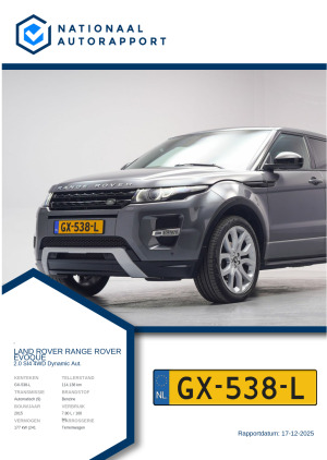 Afbeelding van het Nationaal Autorapport