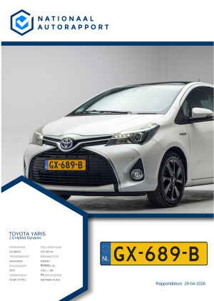 Afbeelding van het Nationaal Autorapport