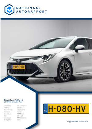 Afbeelding van het Nationaal Autorapport