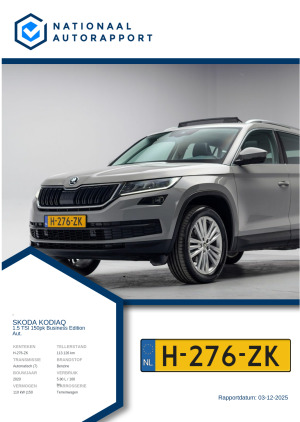 Afbeelding van het Nationaal Autorapport