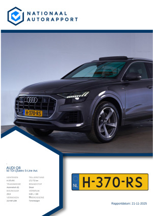 Afbeelding van het Nationaal Autorapport