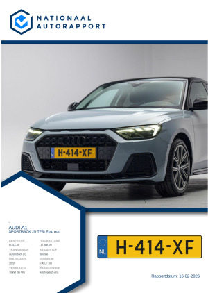 Afbeelding van het Nationaal Autorapport