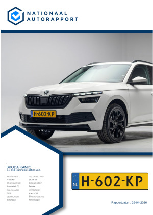 Afbeelding van het Nationaal Autorapport