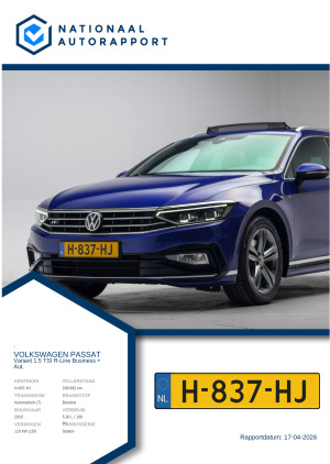 Afbeelding van het Nationaal Autorapport