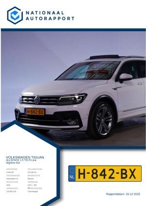 Afbeelding van het Nationaal Autorapport