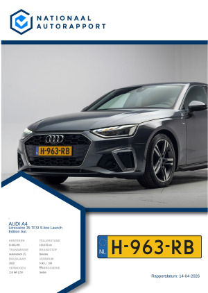 Afbeelding van het Nationaal Autorapport