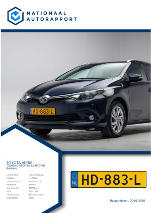 Afbeelding van het Nationaal Autorapport