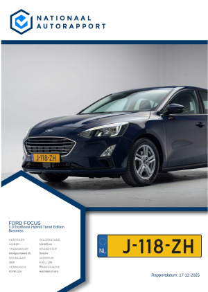 Afbeelding van het Nationaal Autorapport