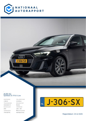 Afbeelding van het Nationaal Autorapport