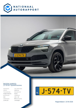 Afbeelding van het Nationaal Autorapport