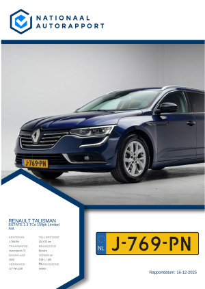 Afbeelding van het Nationaal Autorapport