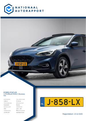 Afbeelding van het Nationaal Autorapport