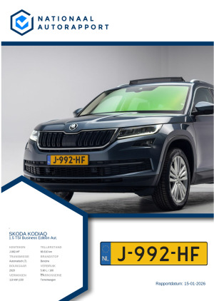 Afbeelding van het Nationaal Autorapport