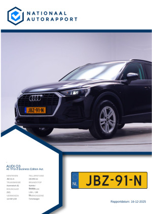 Afbeelding van het Nationaal Autorapport