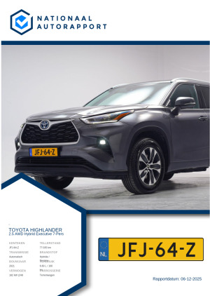 Afbeelding van het Nationaal Autorapport