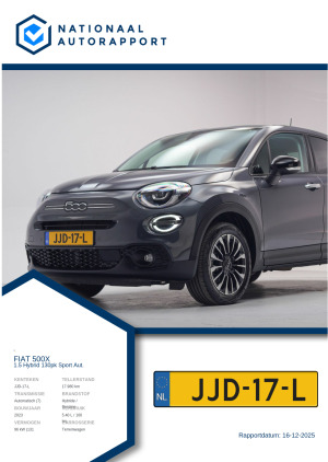 Afbeelding van het Nationaal Autorapport