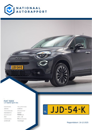 Afbeelding van het Nationaal Autorapport