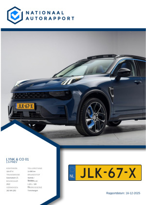 Afbeelding van het Nationaal Autorapport