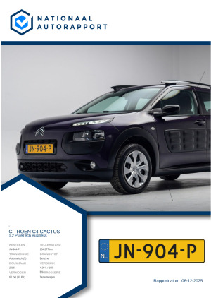 Afbeelding van het Nationaal Autorapport