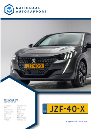 Afbeelding van het Nationaal Autorapport