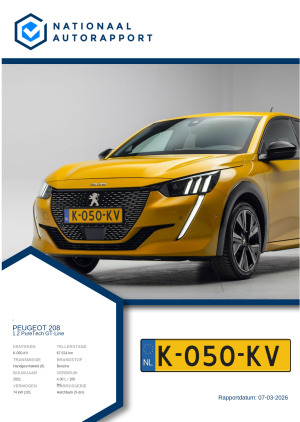 Afbeelding van het Nationaal Autorapport