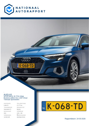 Afbeelding van het Nationaal Autorapport