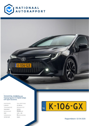 Afbeelding van het Nationaal Autorapport