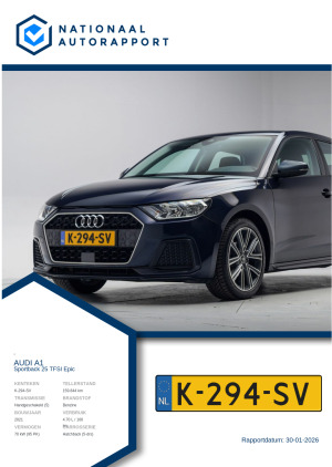 Afbeelding van het Nationaal Autorapport