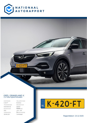 Afbeelding van het Nationaal Autorapport