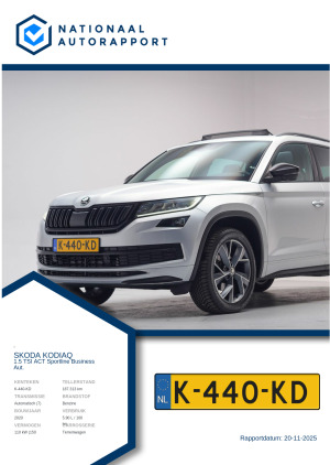 Afbeelding van het Nationaal Autorapport