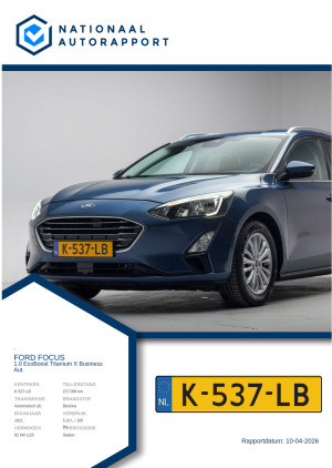 Afbeelding van het Nationaal Autorapport