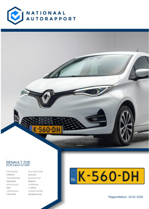 Afbeelding van het Nationaal Autorapport