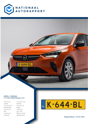 Afbeelding van het Nationaal Autorapport