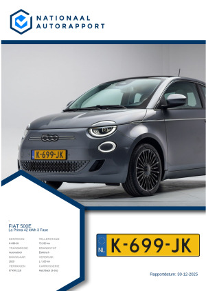 Afbeelding van het Nationaal Autorapport