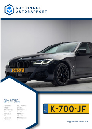 Afbeelding van het Nationaal Autorapport