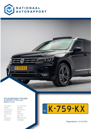 Afbeelding van het Nationaal Autorapport