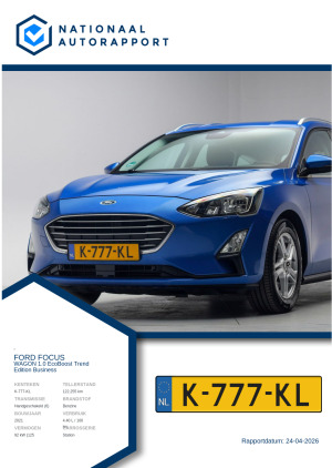 Afbeelding van het Nationaal Autorapport