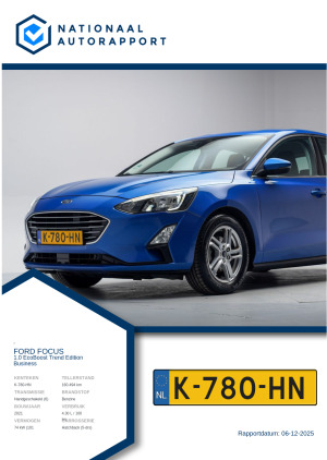 Afbeelding van het Nationaal Autorapport