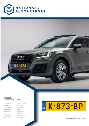 Afbeelding van het Nationaal Autorapport