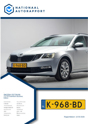 Afbeelding van het Nationaal Autorapport